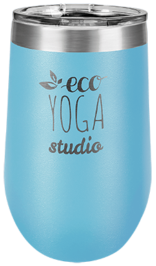 Light Blue Wine Tumblers